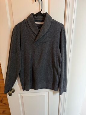 Banana Republic Men's Shawl Turtleneck Sweater - Charcoal Gray